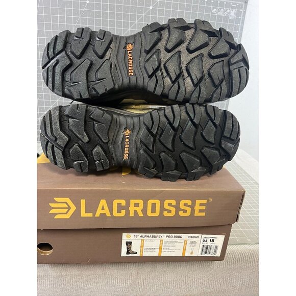 LaCrosse 18" ALPHABURLY Pro 800G Boot 376060 Men's Sz 15 US 50 EU New Cloud Veil - Picture 4 of 6